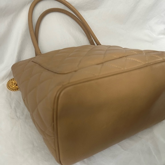 Chanel camel color caviar medallion tote - Picture 11 of 16